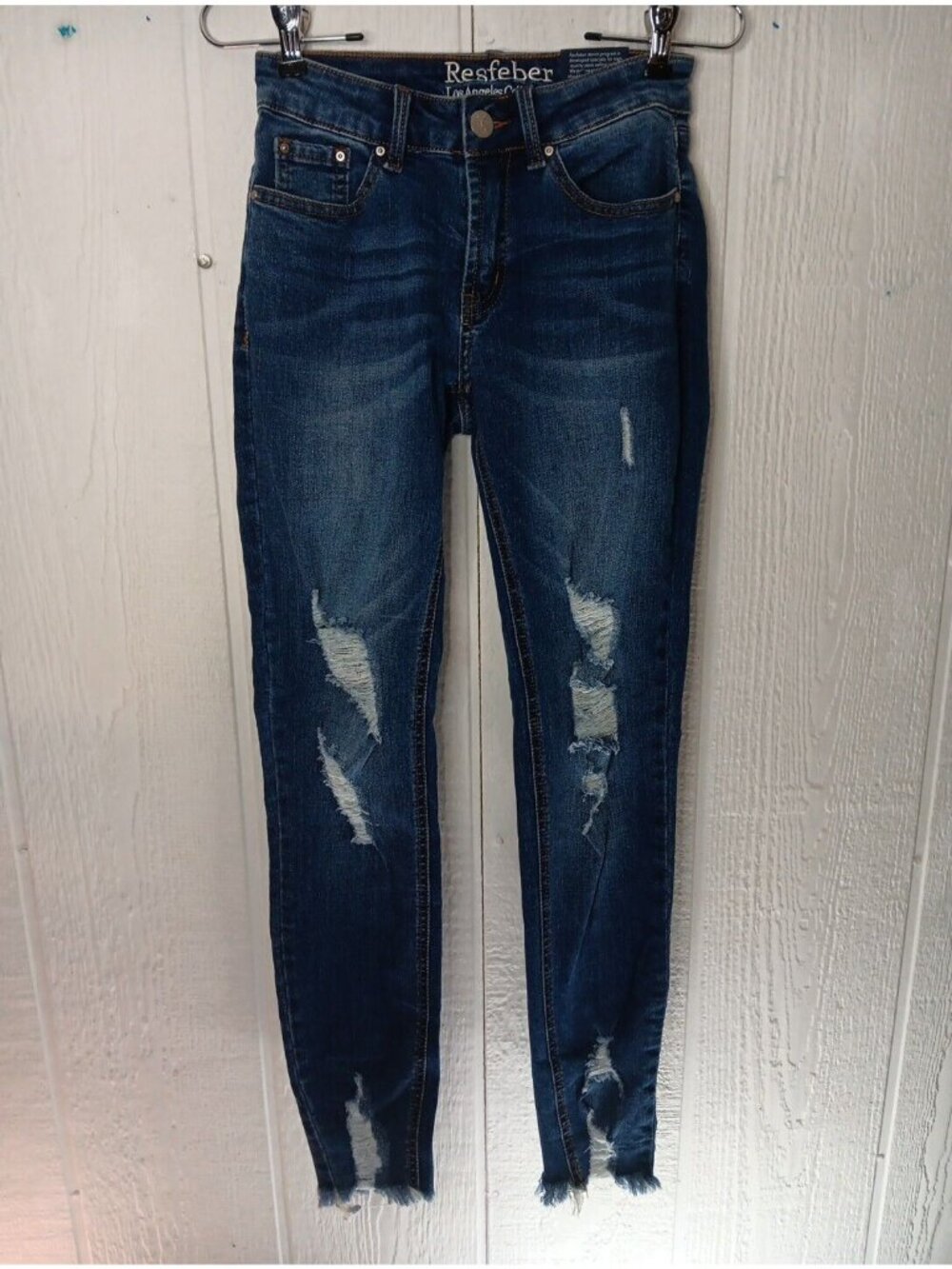Resfeber Los Angeles Collection Womens 0 Stretchy Skinny Boyfriend Jeans NWT